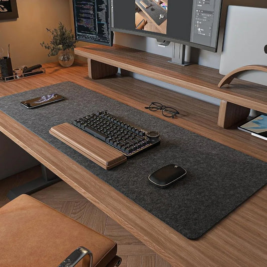 Large Size Gaming Accessories Wool Felt Mouse Pad Writing Mat Stain Resistant Laptop Table Mat Large Size Soft Keyboard Mice Mat